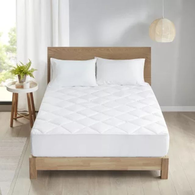Linenspa Premium Smooth Mattress Protector-JCPenney, Color: White