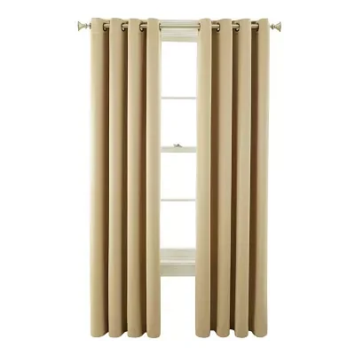 JCPenney Home Kathryn Grommet Top Energy Saving Light-Filtering Single Curtain Panels