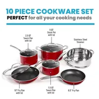 Granitestone 10-pc. Nonstick Pots and Pans Cookware Set