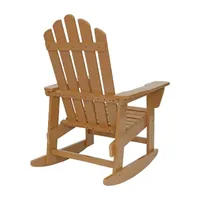 Wooden Adirondack Rocking Chair with Cedar Finish