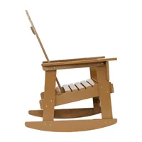 Wooden Adirondack Rocking Chair with Cedar Finish