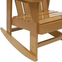 Wooden Adirondack Rocking Chair with Cedar Finish