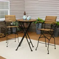 Contemporary 3-pc. Bistro Set Folding