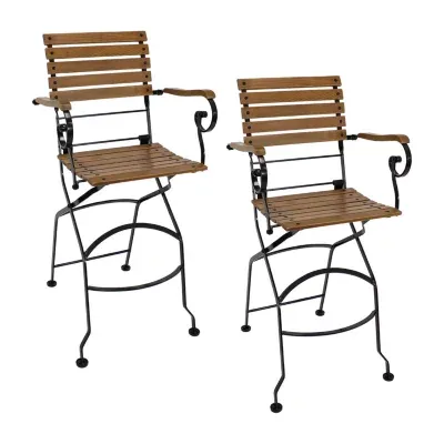 Sunnydaze 2 Pack Patio Bar Stool