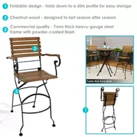 Sunnydaze Pack Patio Bar Stool