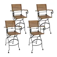 Sunnydaze 4 Pack Patio Bar Stool