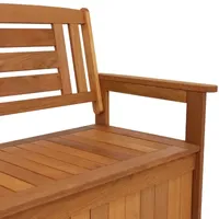 Meranti Wood Patio Outdoor Storage Bench