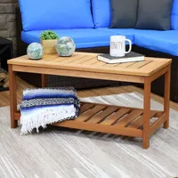 Sunnydaze Modern Patio Coffee Table