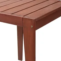 Meranti Wood Square Weather Resistant Patio Side Table