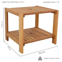 Weather Resistant Patio Side Table