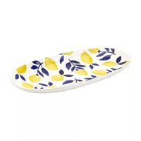 Tabletops Unlimited Lemons Oval Platter