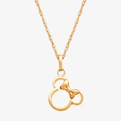 Disney Classics Girls 14K Gold Pendant Necklaces