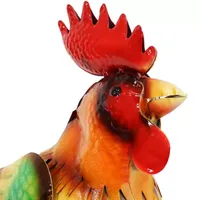 Net Health Shops Romeo The Rooster Outdoor Statue Metal Yard Art