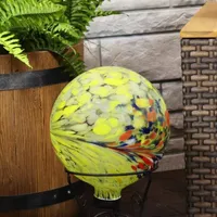 Net Health Shops Bright Summer Burst Gazing Globe - 10 In Glass Yard Art