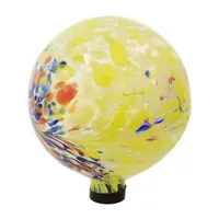 Net Health Shops Bright Summer Burst Gazing Globe - 10 In Glass Yard Art