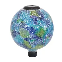 Net Health Shops Crackled Glass Gazing Ball - 10 Inch Yard Art