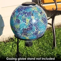 Net Health Shops Crackled Glass Gazing Ball - 10 Inch Yard Art