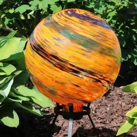 Net Health Shops Sunset Glass Gazing Globe - 10 Inch 2 pc. Yard Art