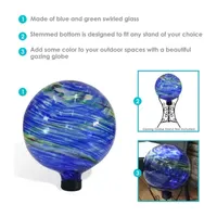 Net Health Shops Northern Lights Glass Gazing Globe Yard Art