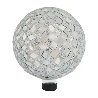 Net Health Shops Diamond Mosaic Gazing Globe - 10 Inch Glass Yard Art