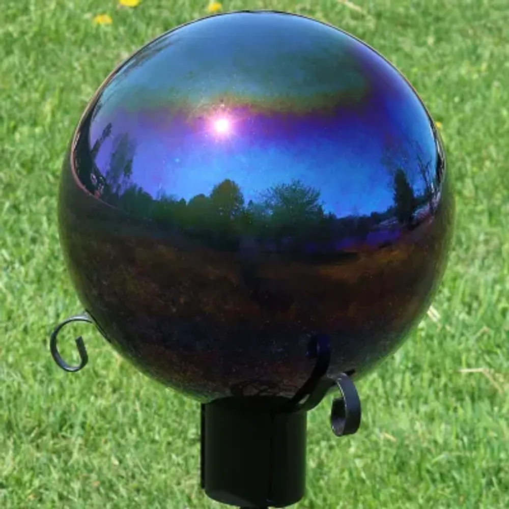 Net Health Shops Mirrored Garden Glass Gazing Ball 2-pc. Glass Yard Art