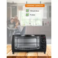 Commercial Chef 10L 4 Slice Mechanical Toaster Oven