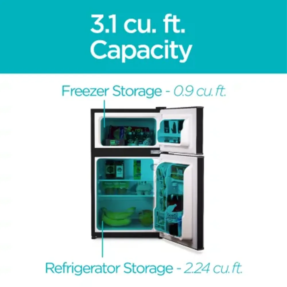 BLACK+DECKER 3.1 cu.ft.. 2 Door Ref/Freezer - Back