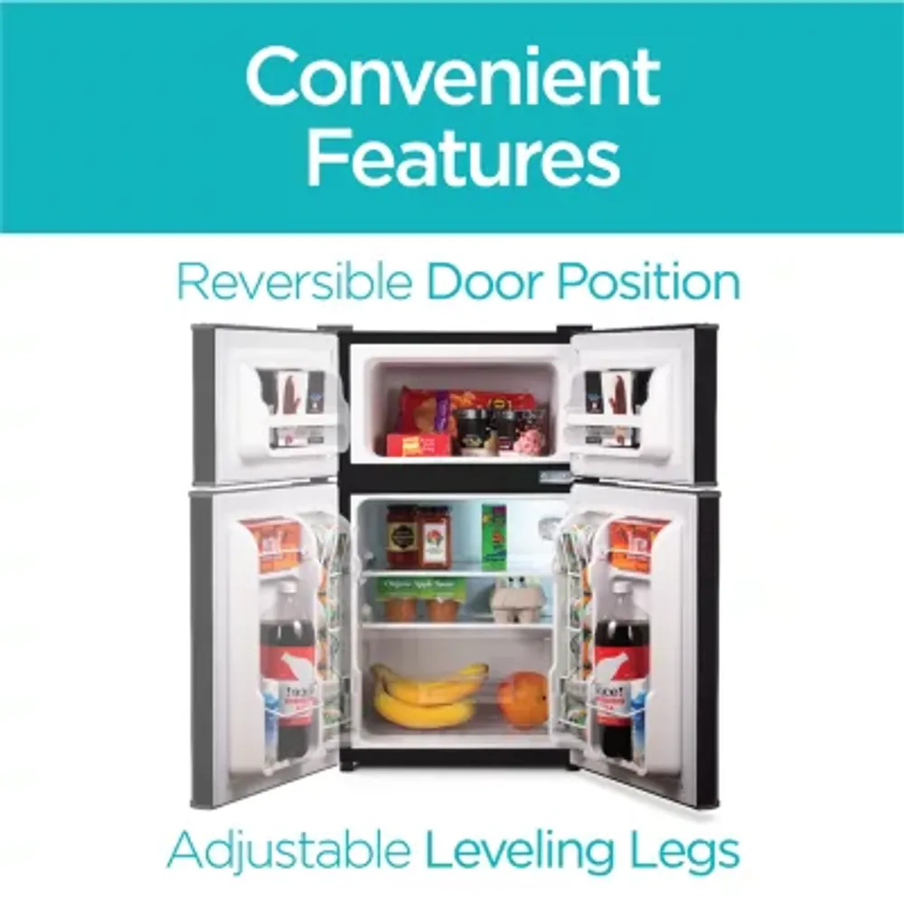 BLACK+DECKER 3.1 cu.ft.. 2 Door Ref/Freezer - Back