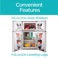 BLACK+DECKER 3.1 cu.ft.. 2 Door Ref/Freezer - VCM