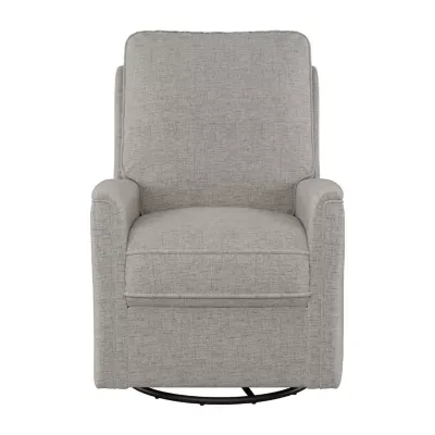 Jasmine Swivel Curved Slope-Arm Recliner