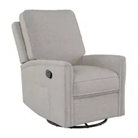 Jasmine Swivel Curved Slope-Arm Recliner