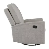 Jasmine Swivel Curved Slope-Arm Recliner