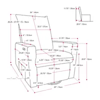 Caillie Swivel Track-Arm Recliner