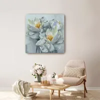 Lumaprints Peonies Square Canvas Art