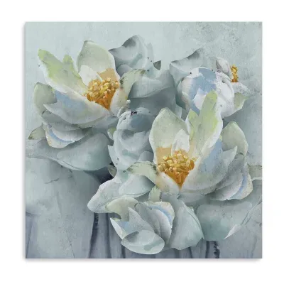 Lumaprints Peonies Square Canvas Art