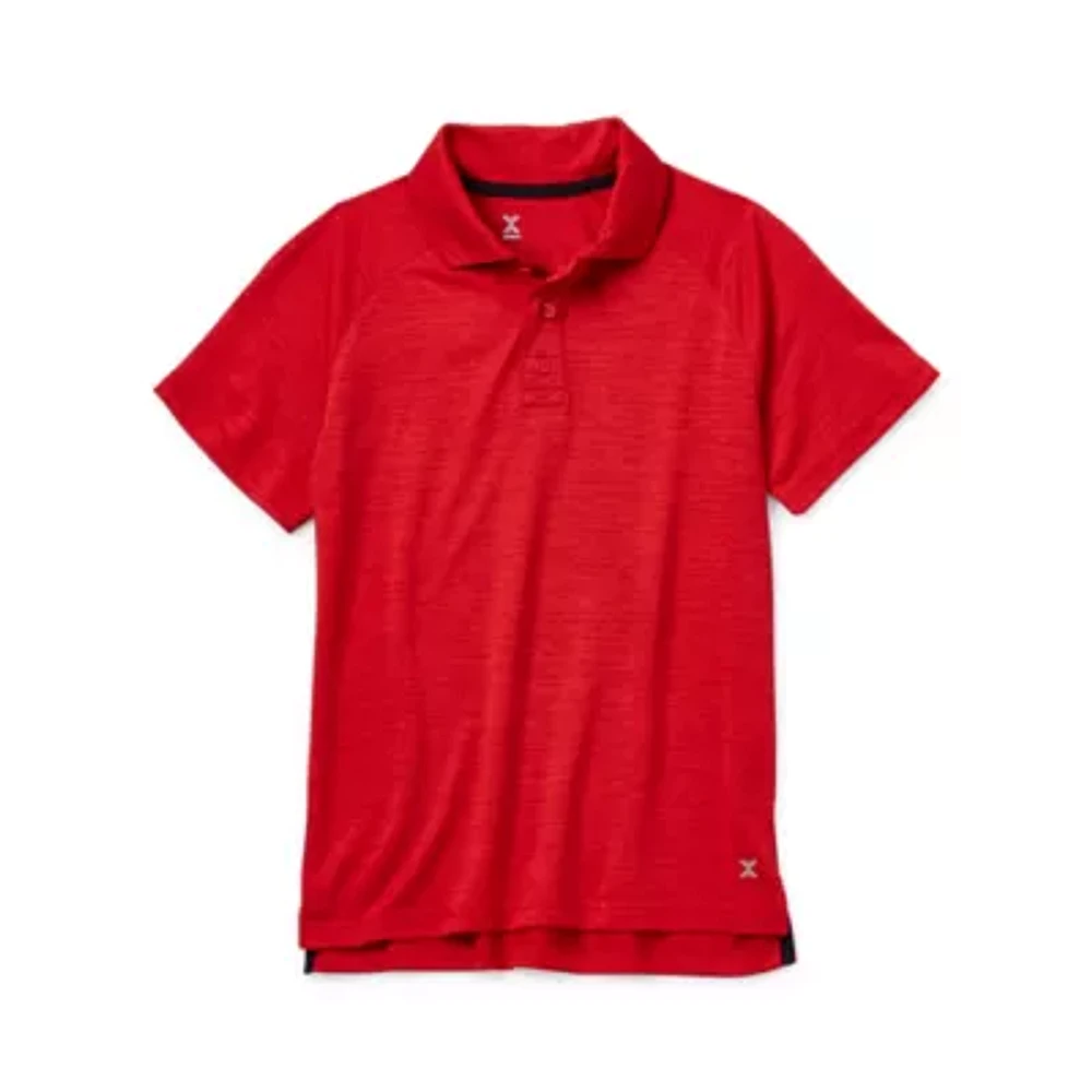 Xersion Little & Big Boys Moisture Wicking Short Sleeve Polo Shirt