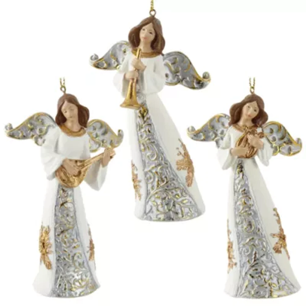 North Pole Trading Co. Musical Angel 3-pc. Christmas Ornament