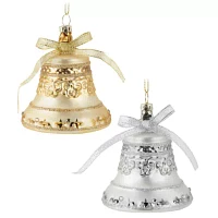 North Pole Trading Co. Bell 2-pc. Christmas Ornament