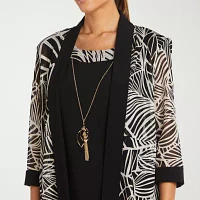 R & M Richards Jacket Dress With Removable Necklace