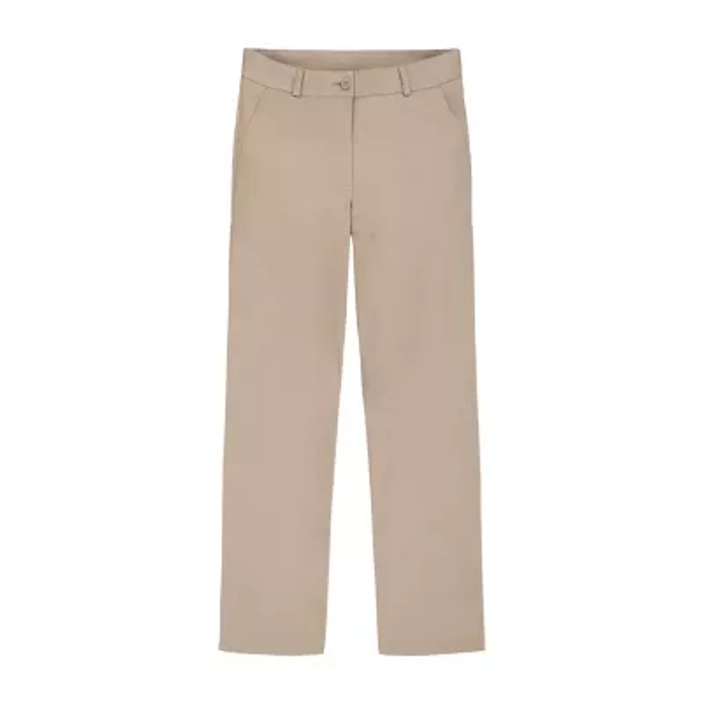 IZOD-Juniors Womens Wide Leg Flat Front Pant