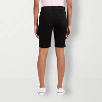 IZOD Womens Mid Rise Bermuda Short-Juniors