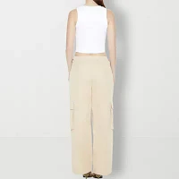 Forever 21 Womens Mid Rise Wide Leg Cargo Pant-Juniors