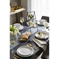 Loom + Forge Metal Round Serving Bowl