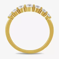 Womens 1/2 CT. T.W. Lab Grown White Diamond 10K Gold Anniversary Wedding Band