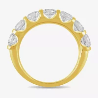 (H / I1-I2) Womens 2 CT. T.W. Lab Grown White Diamond 10K Gold Wedding Band