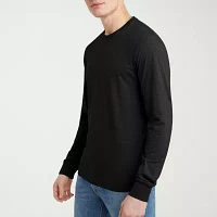 Hanes Lightweight Mens Crew Neck Long Sleeve T-Shirt