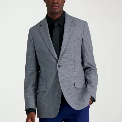 Haggar JMH Houndstooth Mens Stretch Fabric Classic Fit Sport Coat