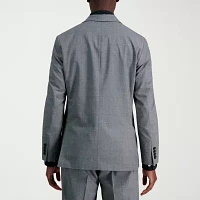 Haggar Glen Mens Plaid Stretch Fabric Slim Fit Suit Jacket