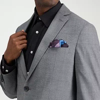 Haggar Glen Mens Plaid Stretch Fabric Slim Fit Suit Jacket