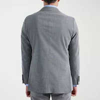 Haggar 4 Way Stretch Houndstooth Mens Slim Fit Suit Jacket